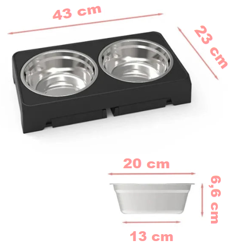 Support Élevé pour Chiens et Chats - Confort Optimal à Chaque Repas