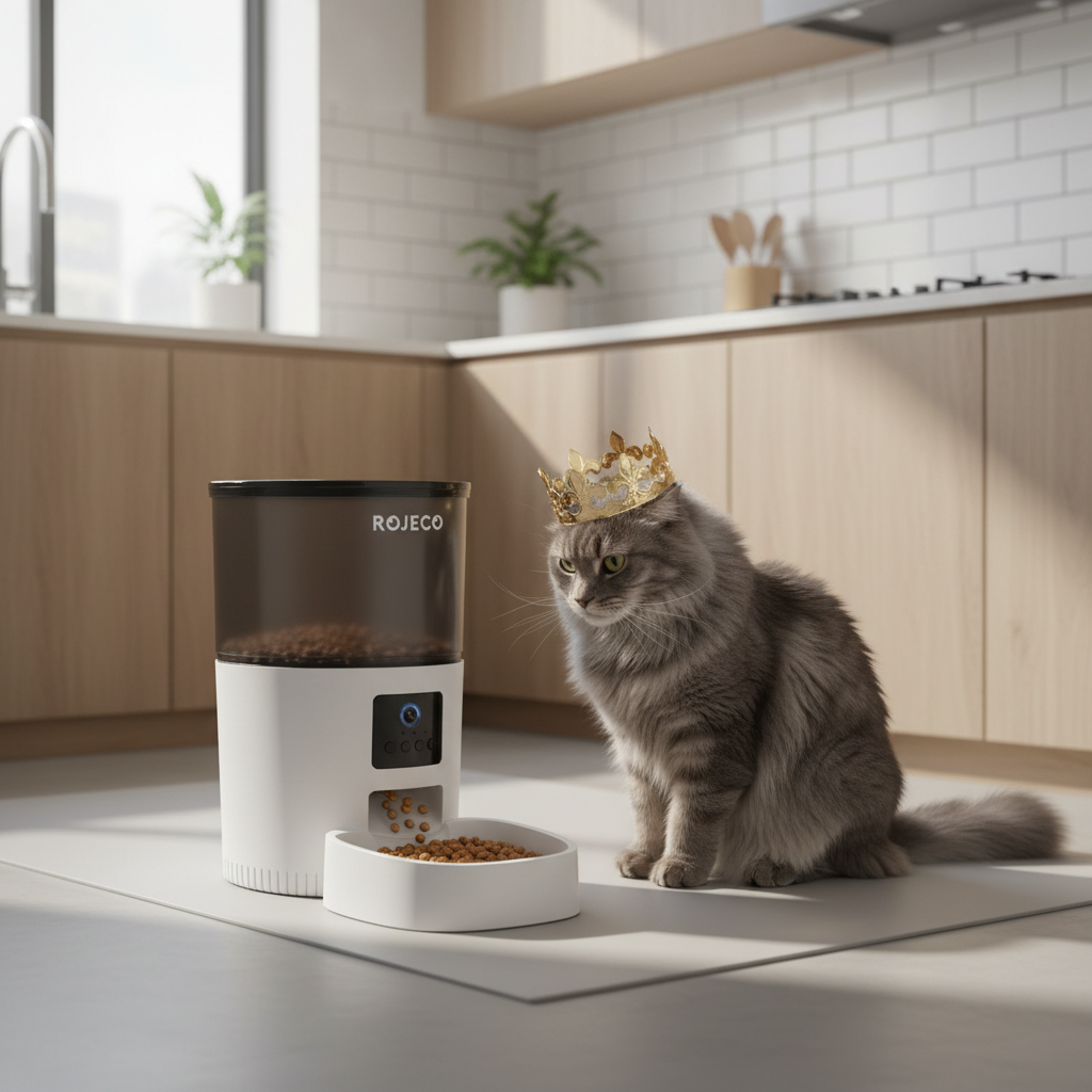 ROJECO Distributeur Automatique - Nourrissez vos animaux à distance !