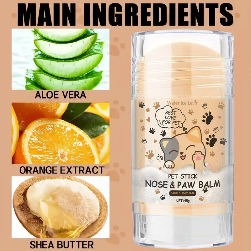 Baume de protection & crème hydratante pour le nez et les pattes pour animaux de compagnie
