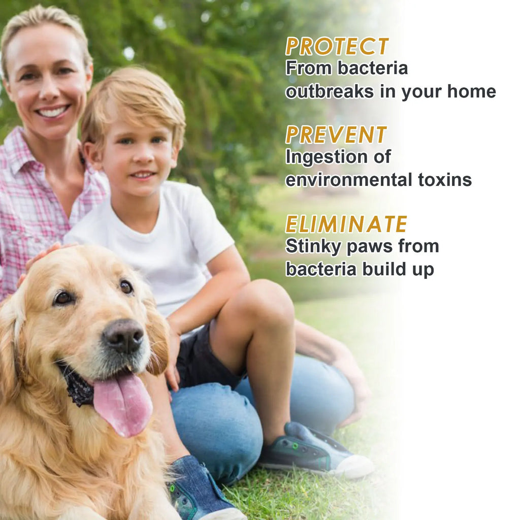 Nettoyant pour Pattes d'Animaux  sans eau avec brosse – au pH équilibré et pour peau sensible