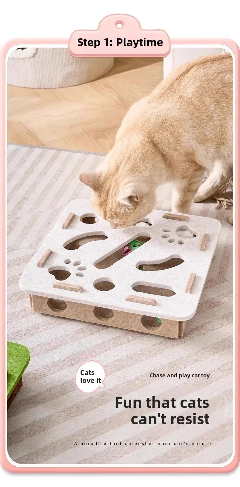Jouet Puzzle pour Chats - Stimulez leur instinct !