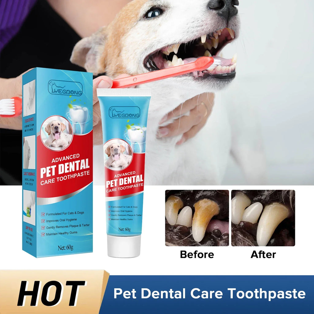 Dentifrice anti plaque dentaire pour animaux de compagnie
