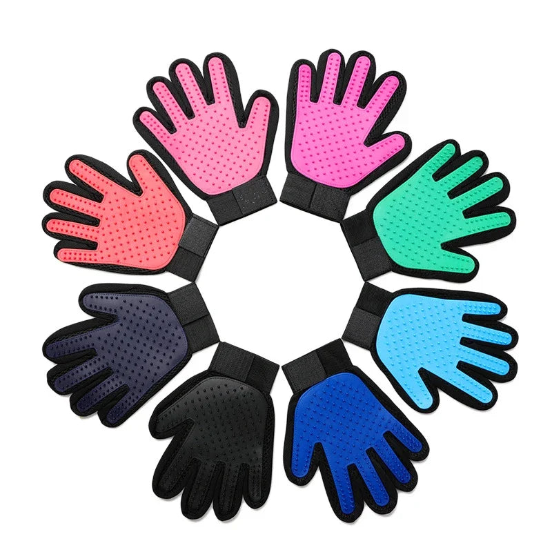 Gants de Toilettage en Silicone - Douceur et Confort pour Votre Animal