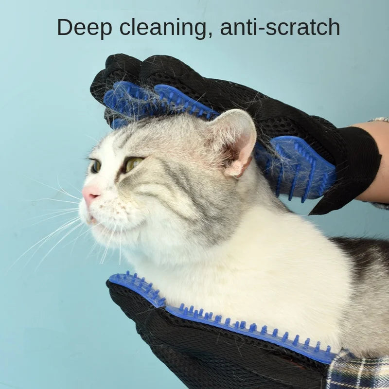 Gants de Toilettage en Silicone - Douceur et Confort pour Votre Animal