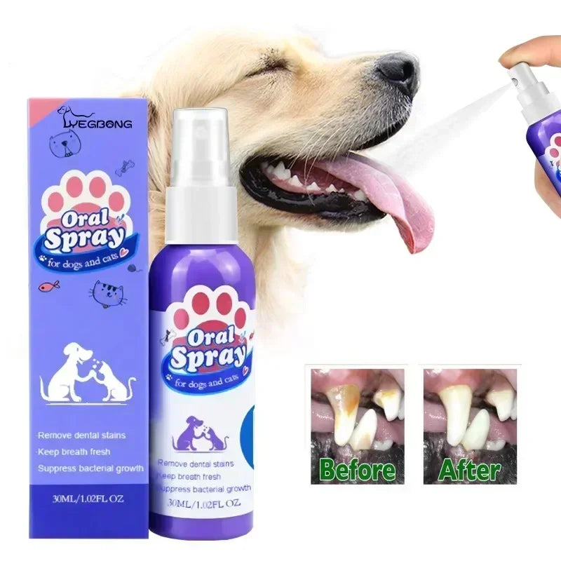 Spray de nettoyage des dents d'animaux domestiques