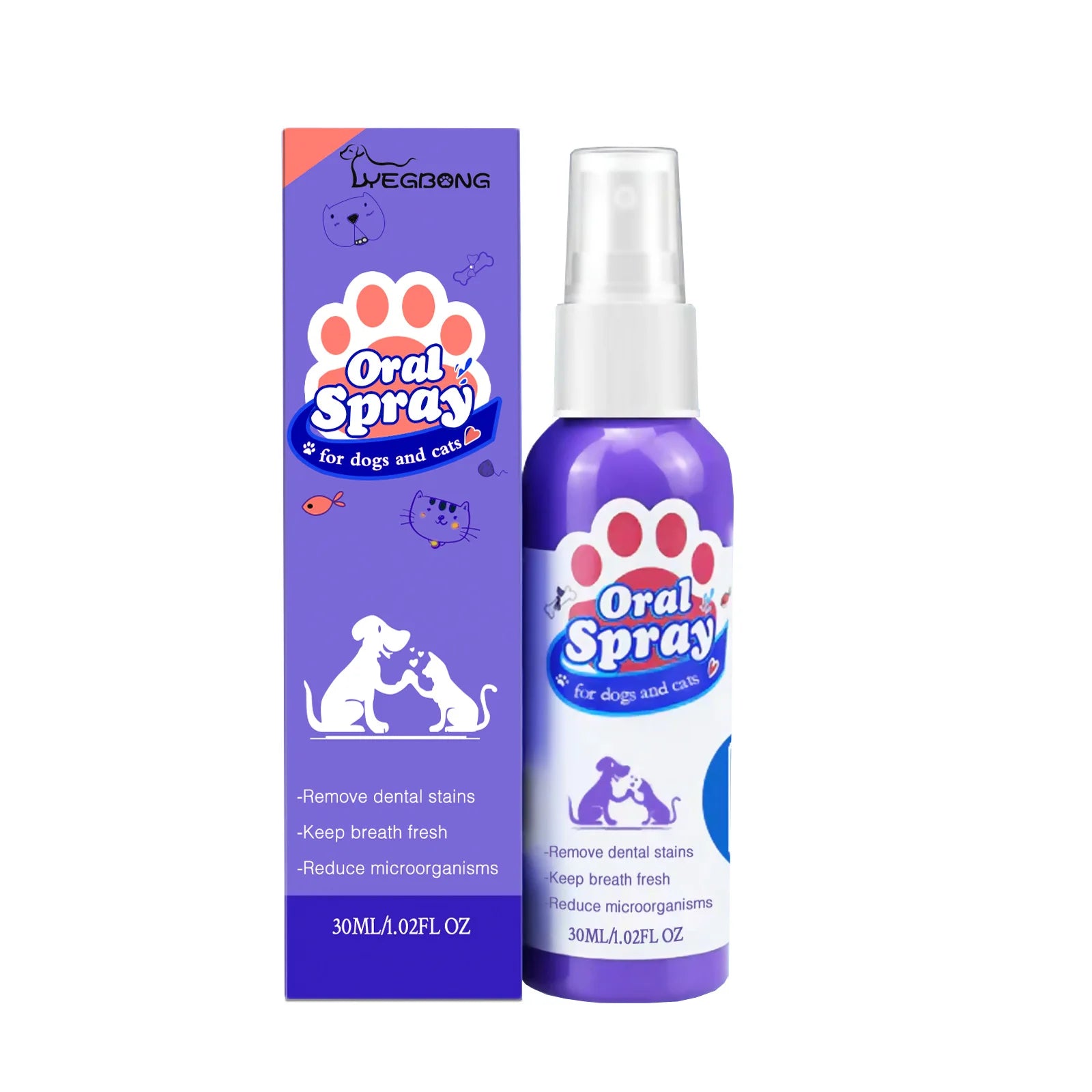 Spray de nettoyage des dents d'animaux domestiques