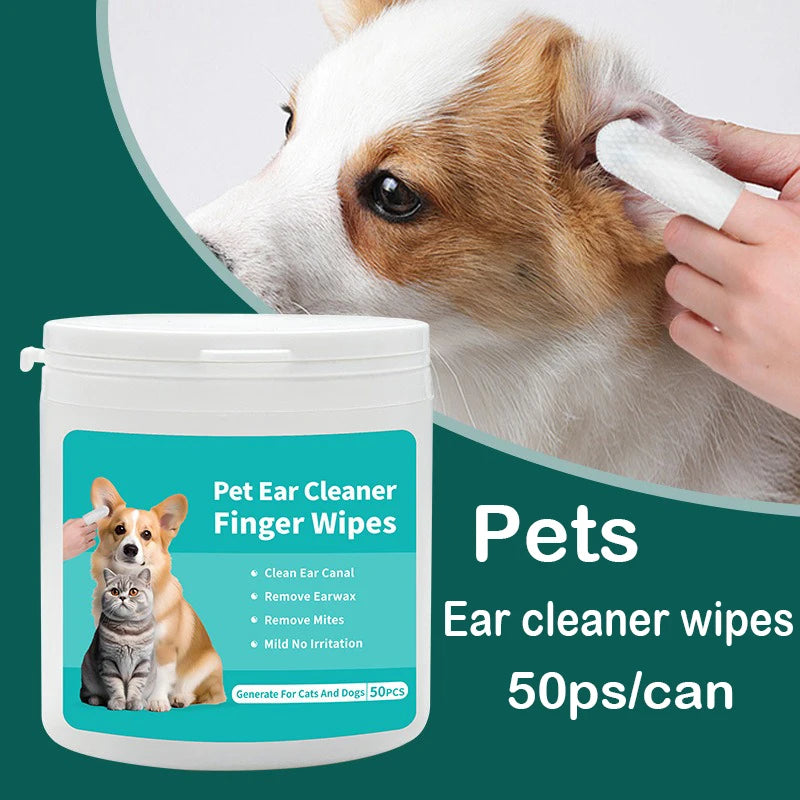 Lingettes de nettoyage et de soin des oreilles pour animaux de compagnie – élimination des acariens produits