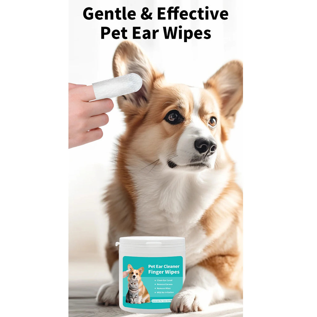 Lingettes de nettoyage et de soin des oreilles pour animaux de compagnie – élimination des acariens produits