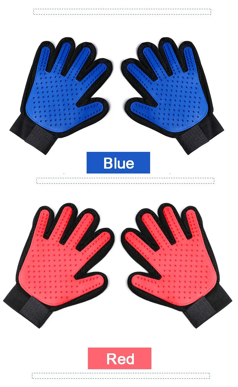 Gants de Toilettage en Silicone - Douceur et Confort pour Votre Animal