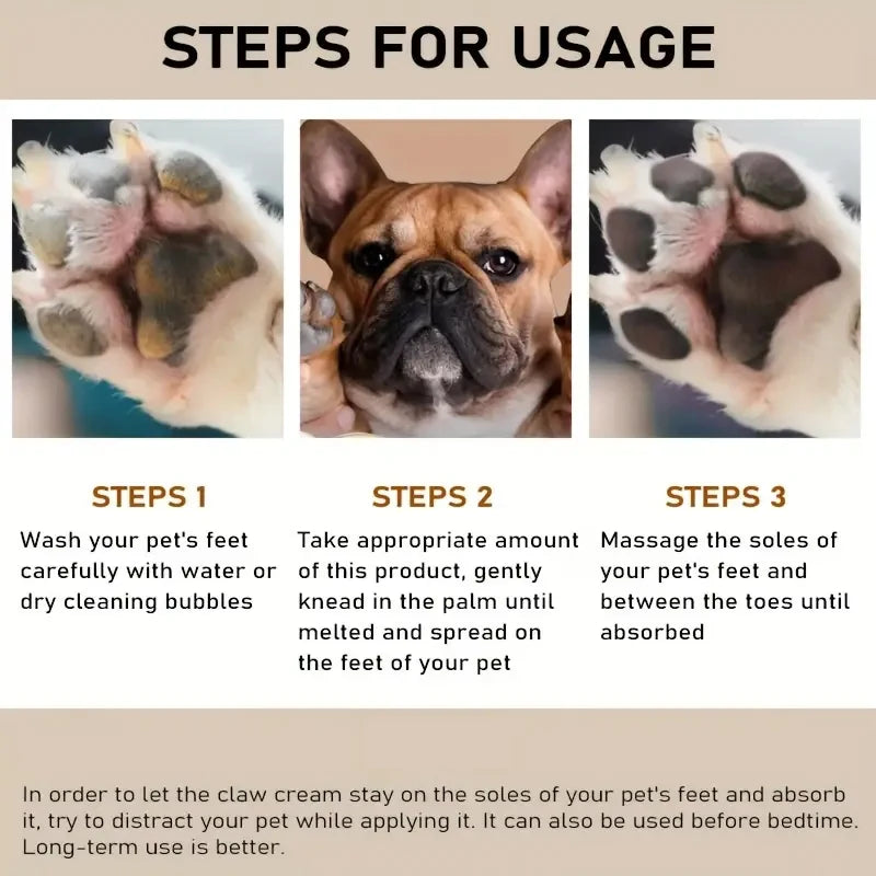 Baume de protection & crème hydratante pour le nez et les pattes pour animaux de compagnie