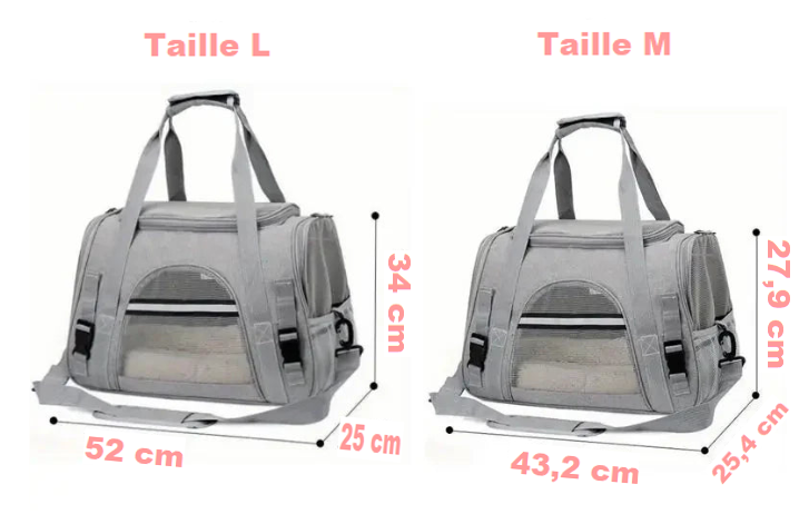 Transporteur Douillet pour Chiens et Chats - Voyagez avec style et confort !