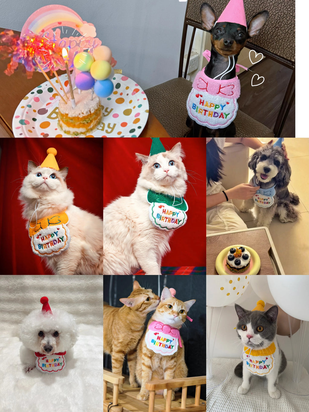 Ensemble Écharpe et Chapeau d'Anniversaire