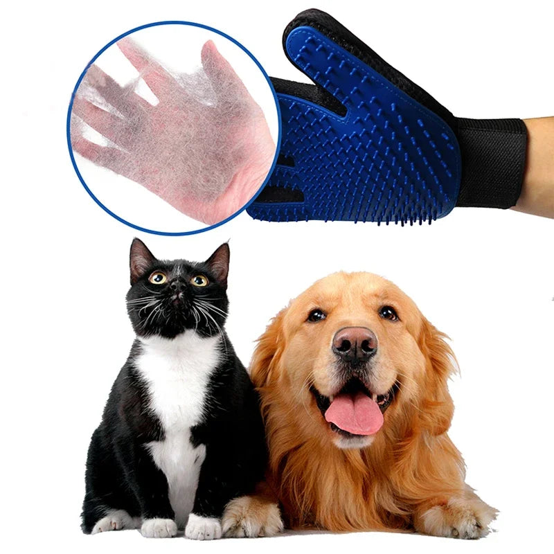 Gants de Toilettage en Silicone - Douceur et Confort pour Votre Animal