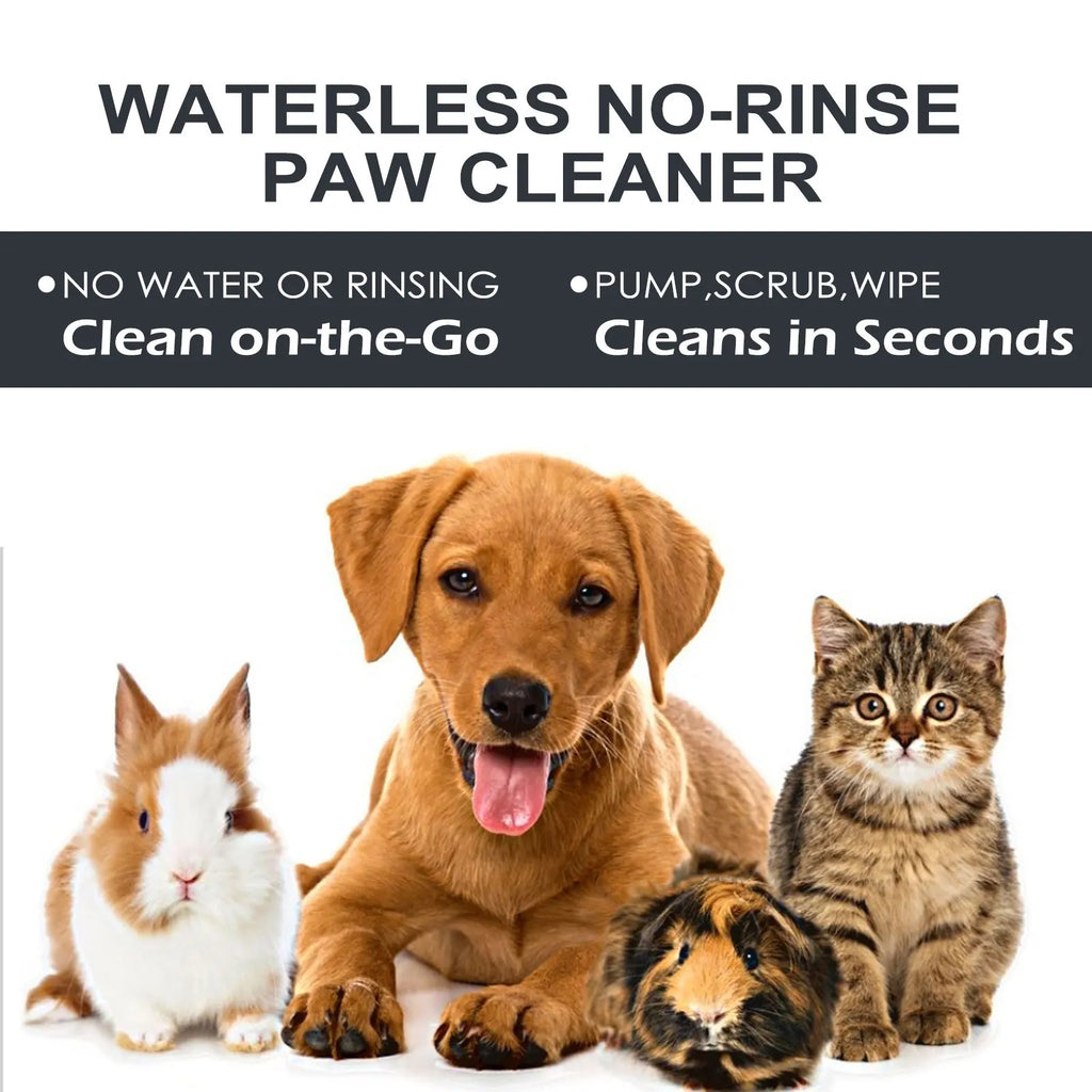 Nettoyant pour Pattes d'Animaux  sans eau avec brosse – au pH équilibré et pour peau sensible
